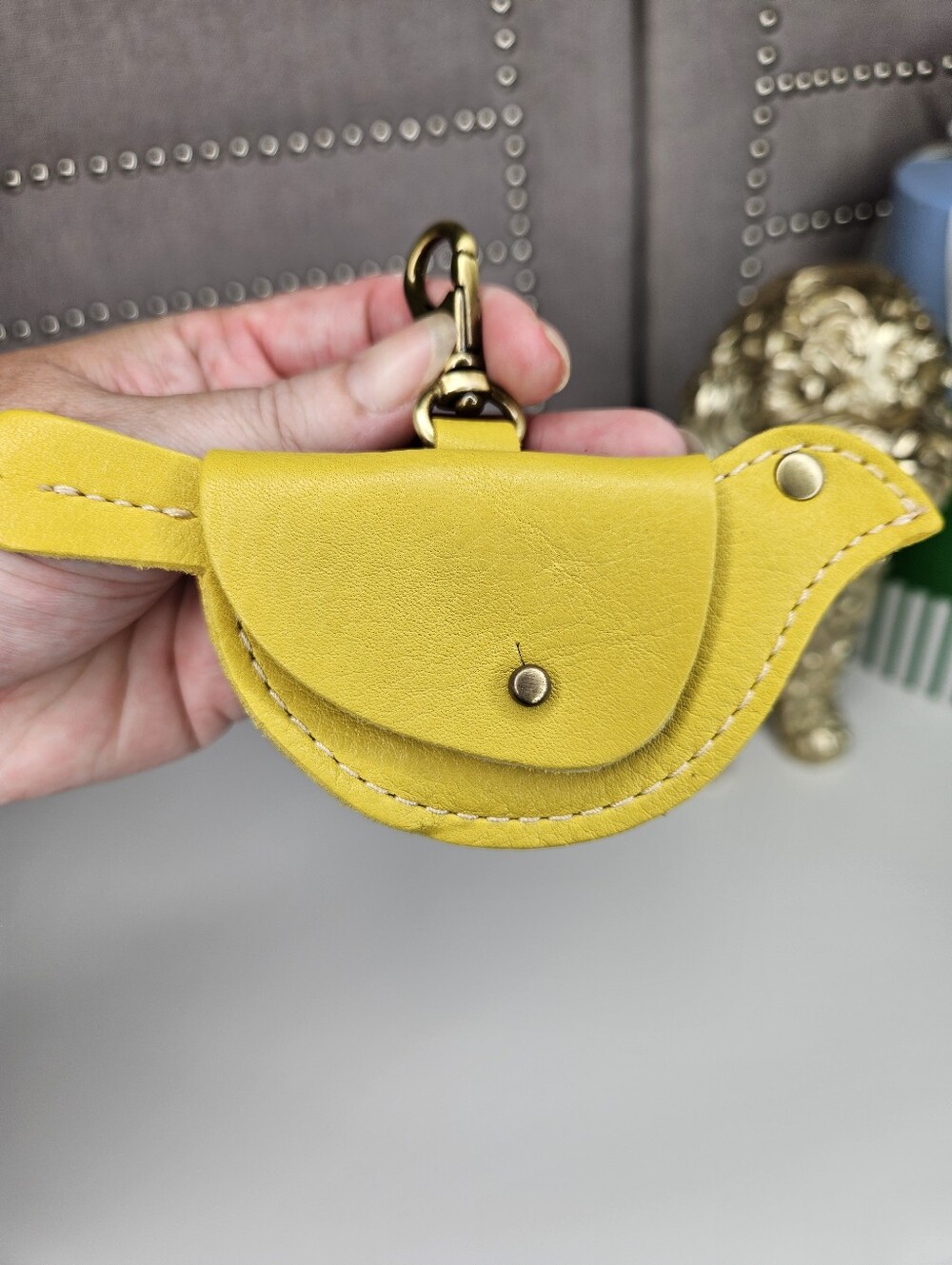 Portland Leather Goods Mockingbird Pouch Naples Yellow